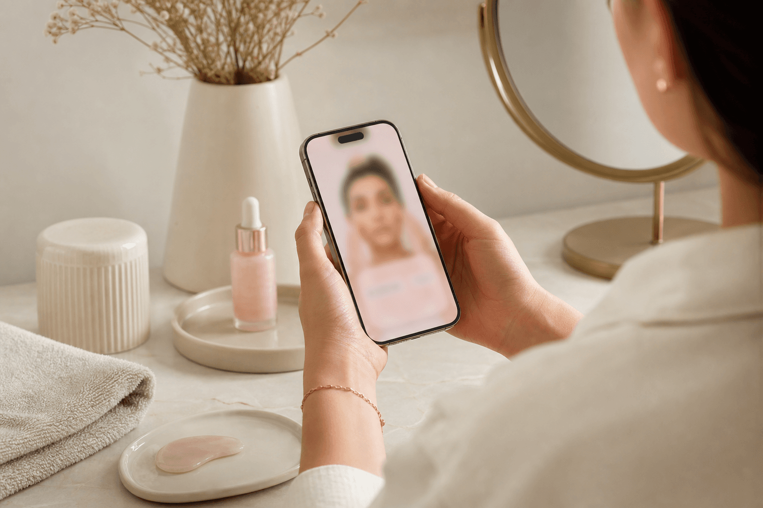 A premium self-care moment with the Face Yo app